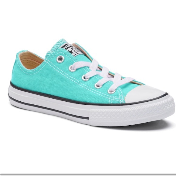 light blue low top converse